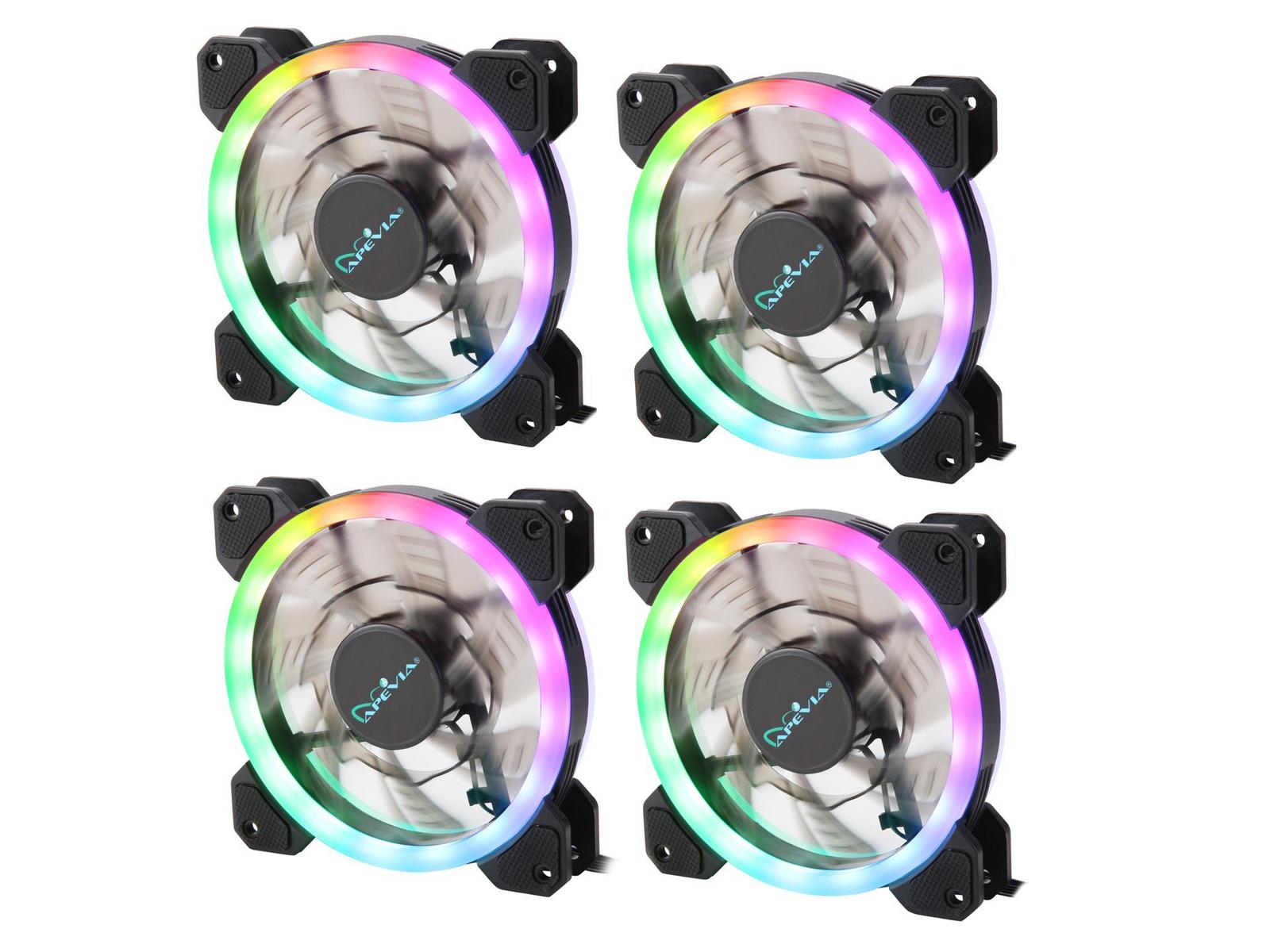 Apevia 412L-RGB Spectra 4-Pack