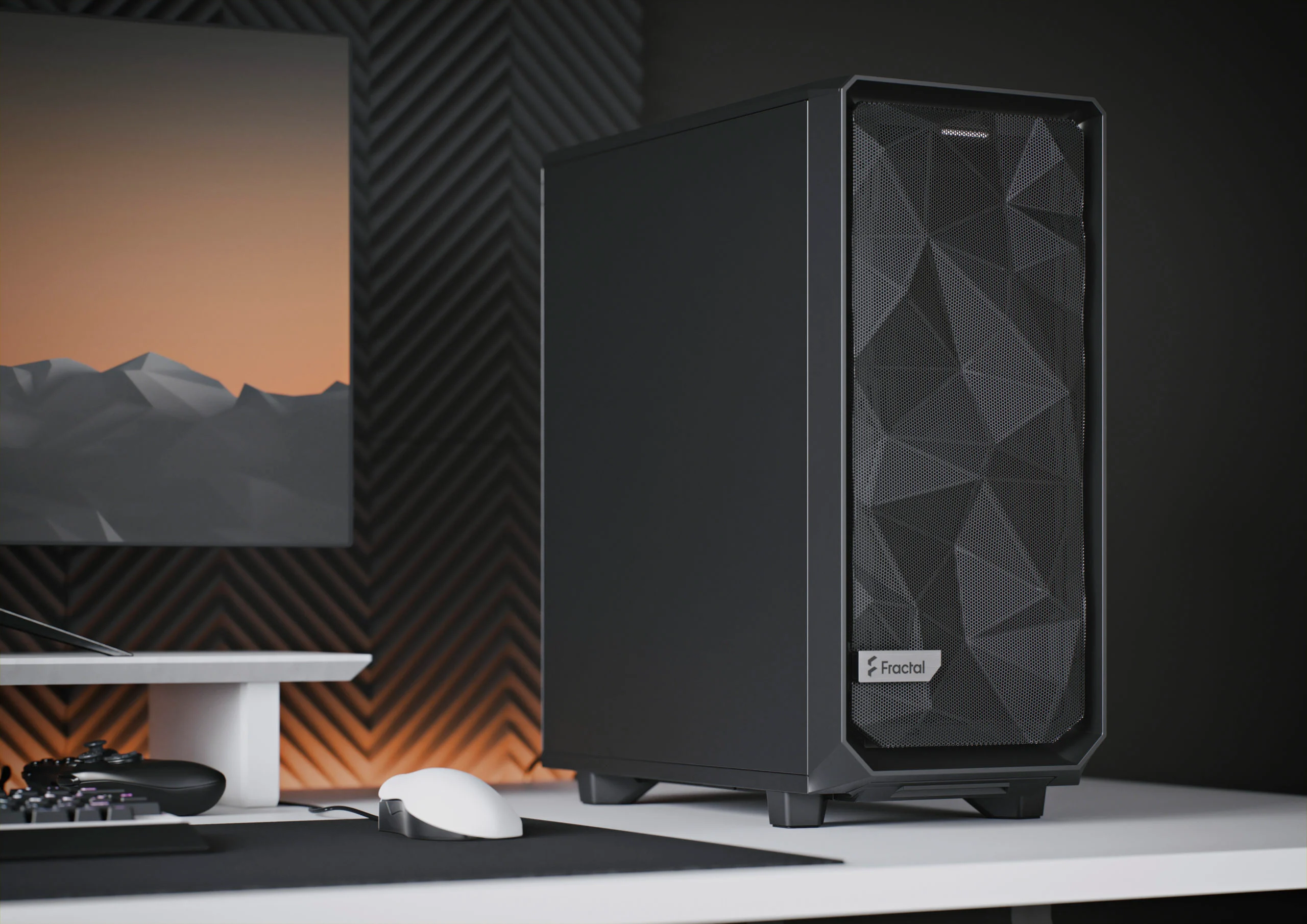 Fractal Design Meshify 2 Compact White TG Clear Tint