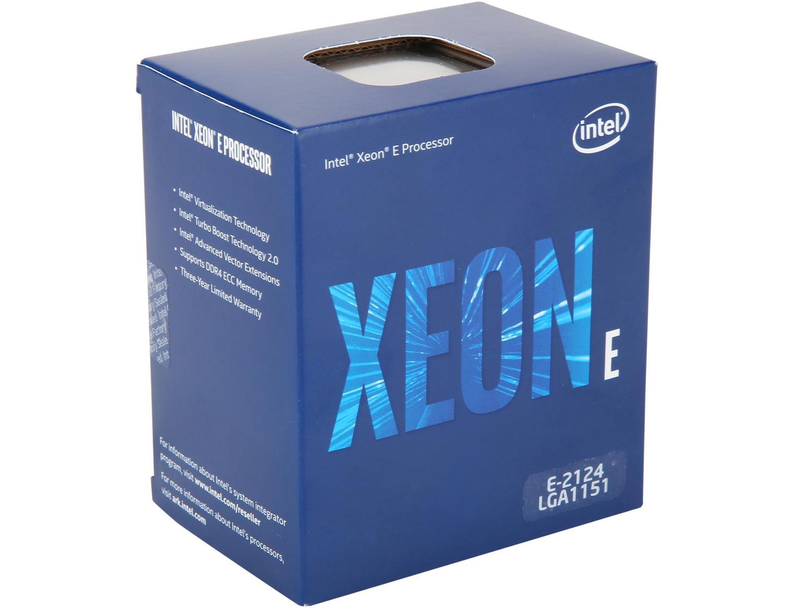 Intel Xeon E-2124 3.3 GHz Quad-Core Processor