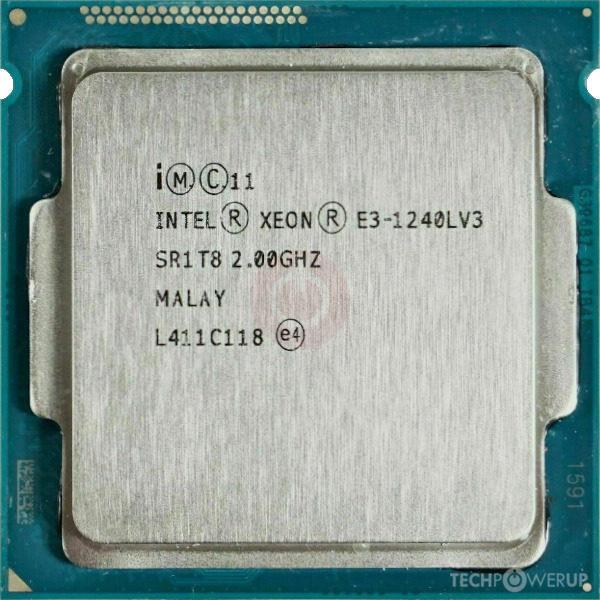 Intel Xeon E3-1240L v3