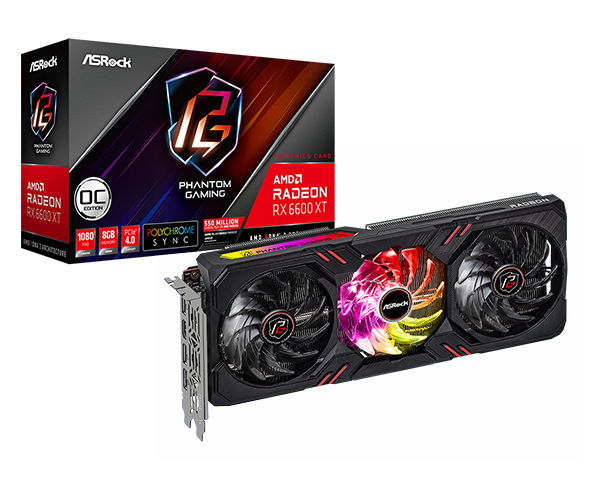 ASRock RX 6600 XT Phantom Gaming D OC