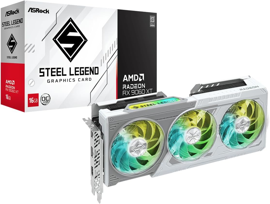 ASRock RX 9060 XT Steel Legend OC 16 GB