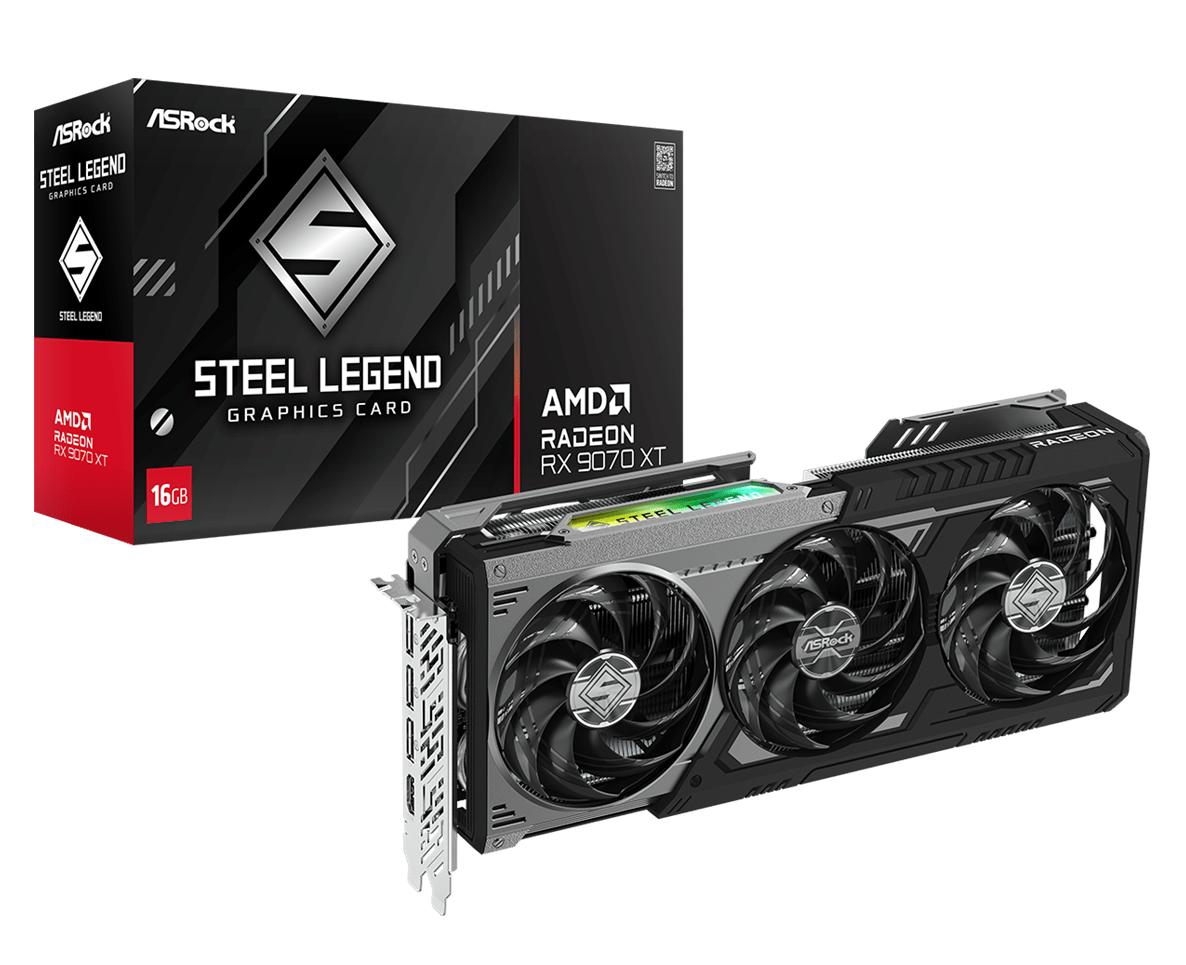 ASRock Radeon RX 9070 XT Steel Legend Dark