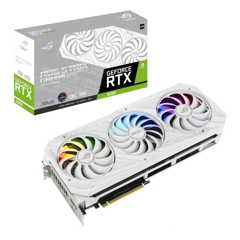 ASUS GeForce RTX 3080 10GB LHR ROG STRIX WHITE OC V2