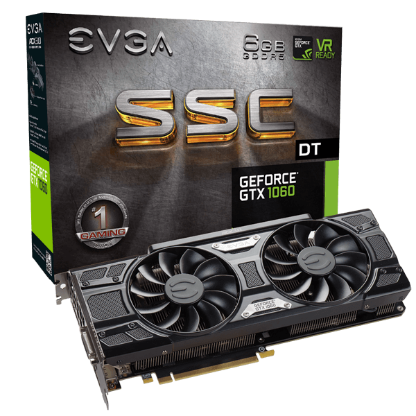 EVGA GeForce GTX 1060 6GB SSC DT