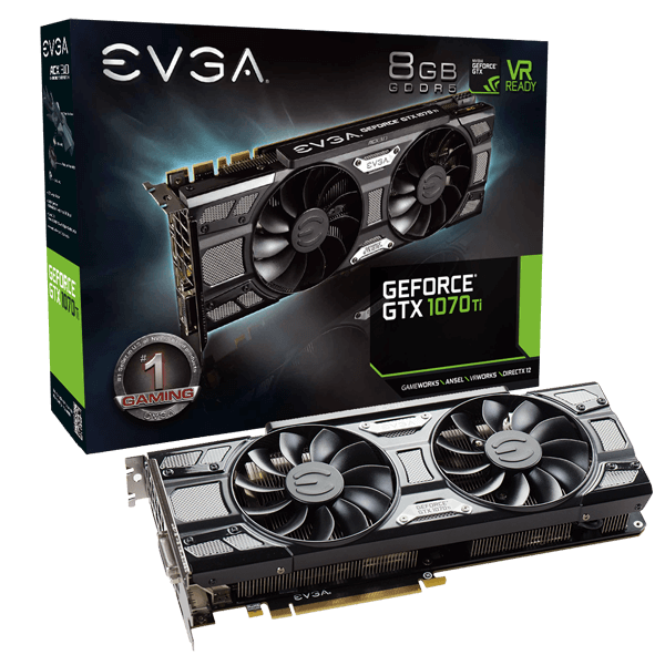 EVGA GeForce GTX 1070 Ti SC GAMING ACX 3.0 Black Edition