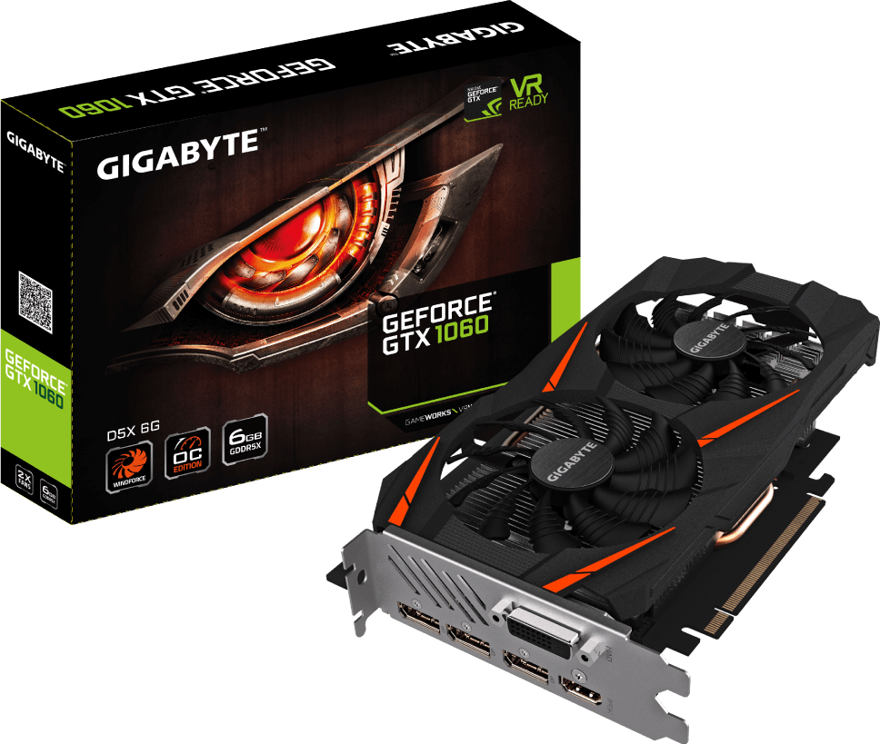 Gigabyte GeForce GTX 1060 6GB WINDFORCE OC