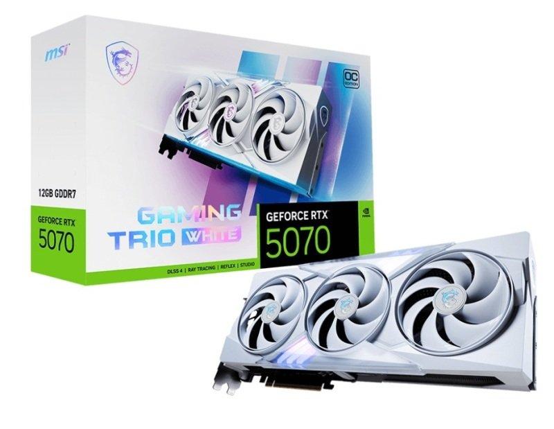 MSI GeForce RTX 5070 GAMING TRIO OC WHITE