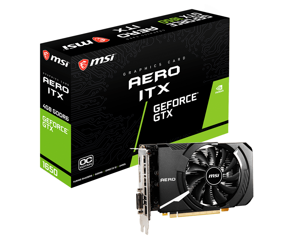 MSI GeForce GTX 1650 G6 D6 AERO ITX OC