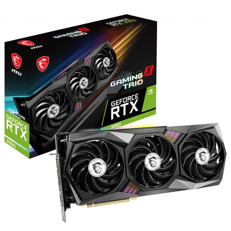 MSI GeForce RTX 3060 12GB GAMING X TRIO