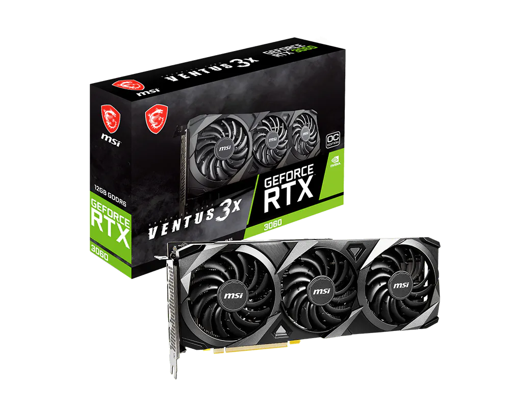 MSI GeForce RTX 3060 12GB RTX 3060 Ventus 3X 12G OC