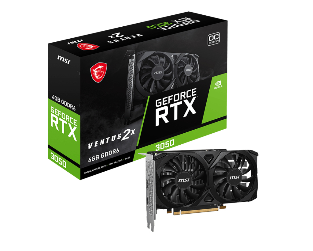MSI GeForce RTX 3050 6GB VENTUS 2X E OC