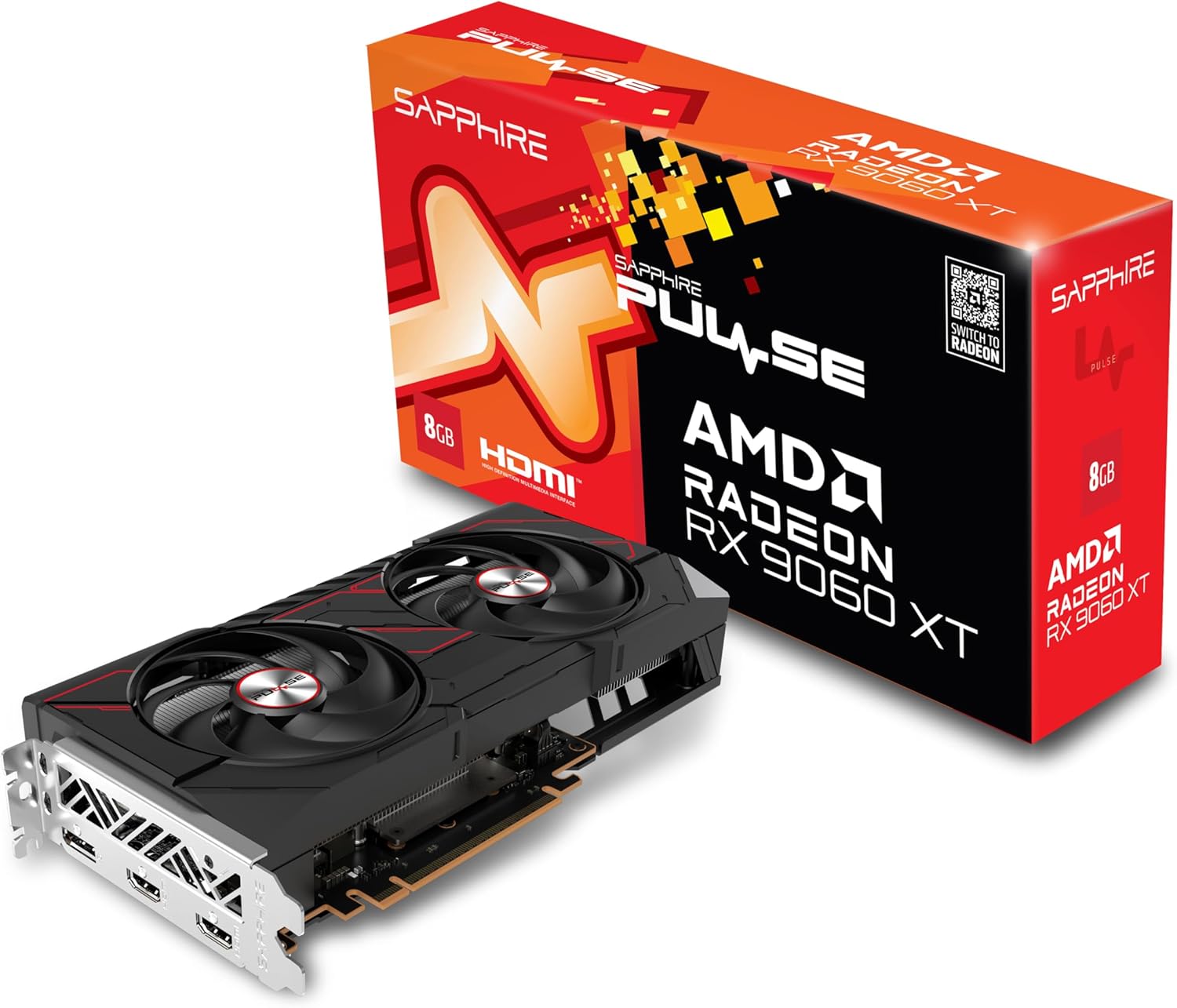 SAPPHIRE METAL PULSE RX 9060 XT GAMING OC 8 GB