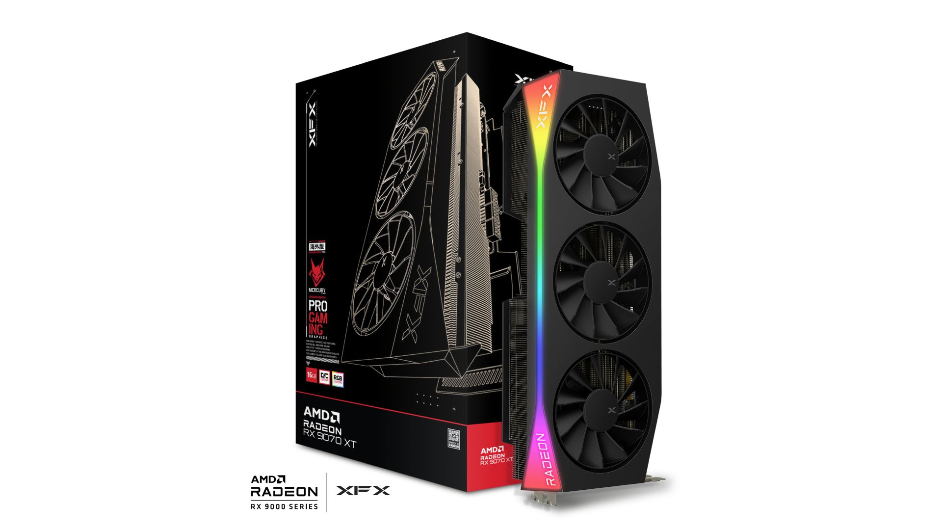 XFX Radeon RX 9070 XT Mercury OC RGB V2