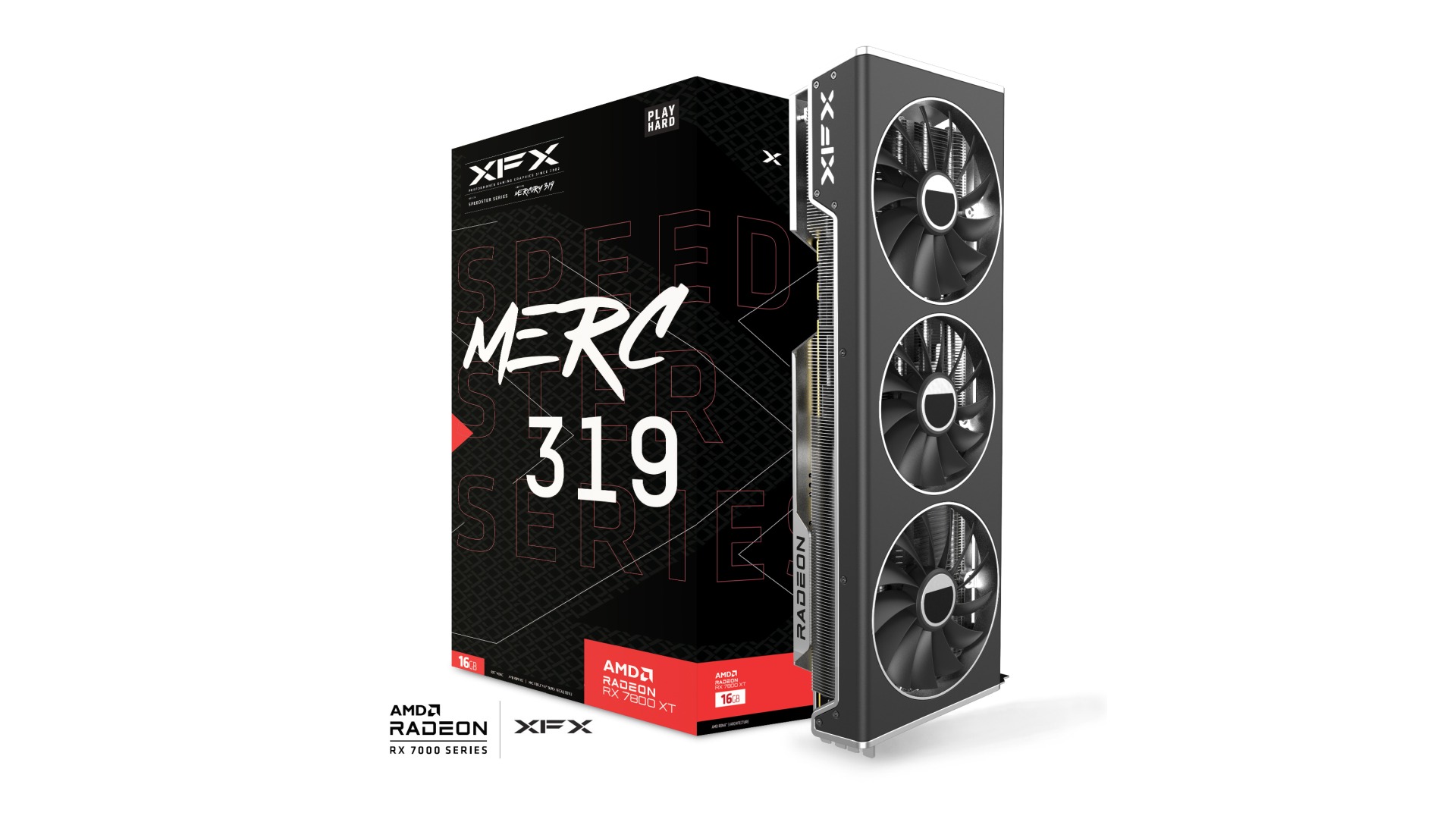 XFX Radeon RX 7800 XT Speedster MERC 319 Black