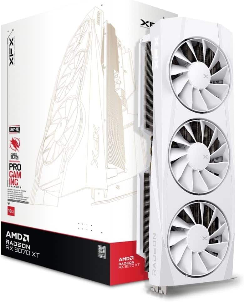 XFX Quicksilver RX 9070 XT White Magnetic Air Edition