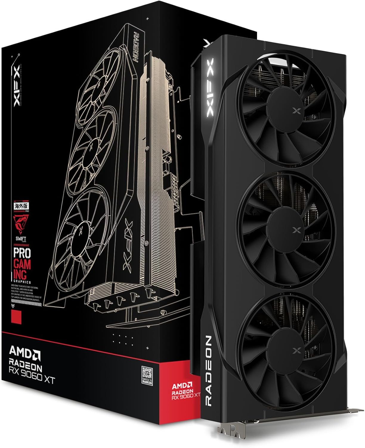 XFX Swift RX 9060 XT Triple Fan OC 16 GB