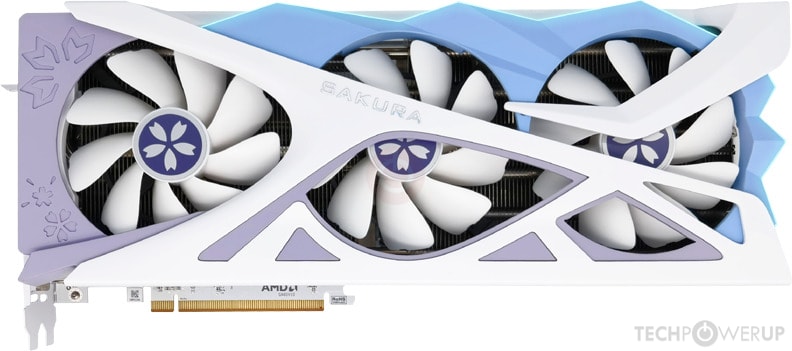 Yeston RX 7700 XT Sakura Hitomi SA