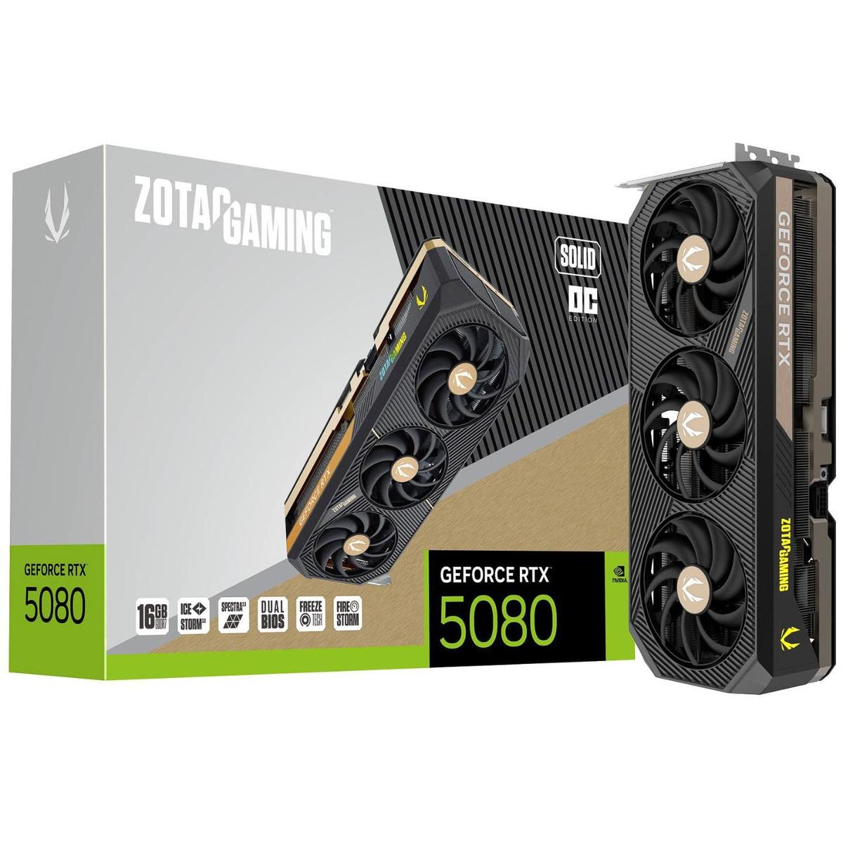 ZOTAC GeForce RTX 5080 GAMING SOLID OC