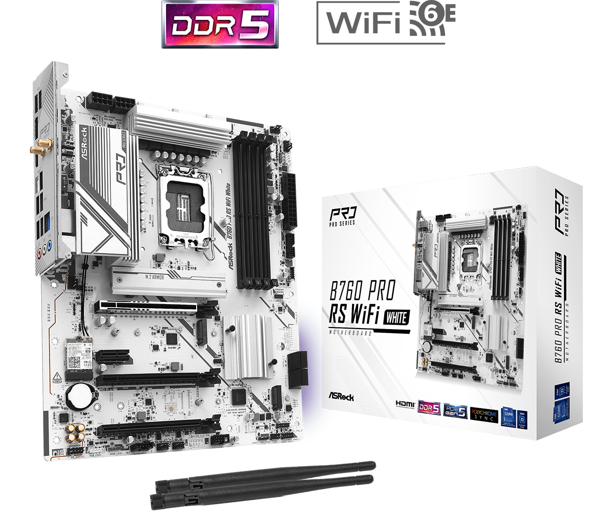 ASRock B760 Pro RS WiFi White