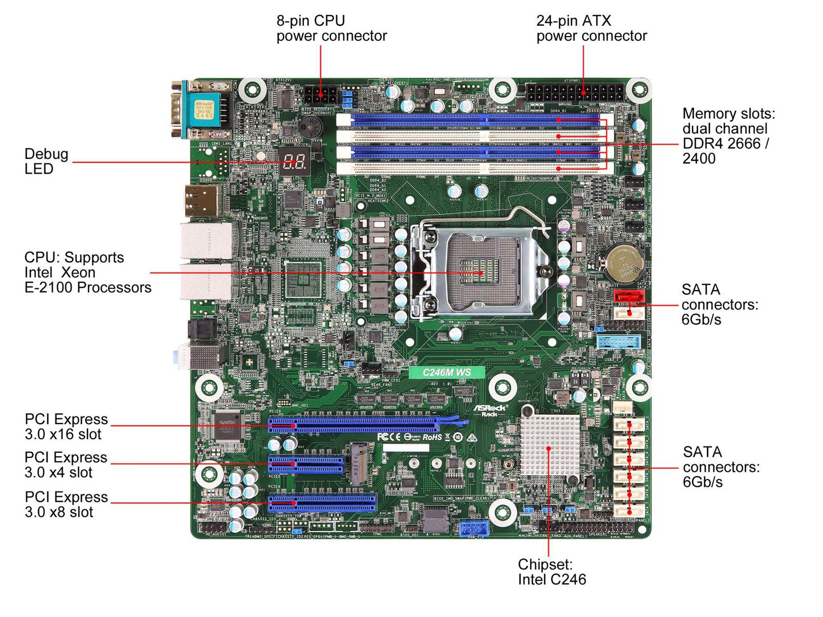 ASRock C246M WS