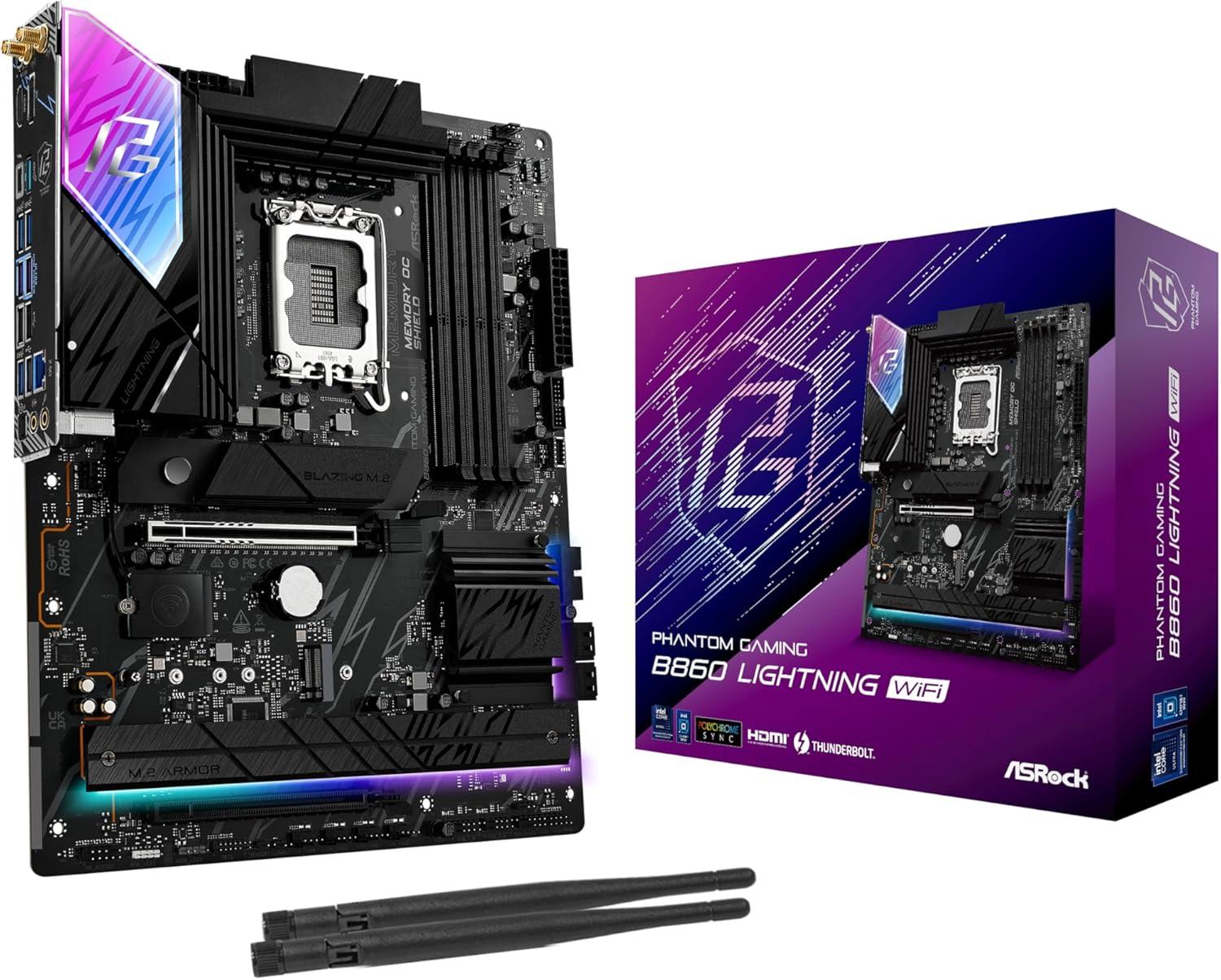 ASRock Phantom Gaming B860 Lightning Wi…