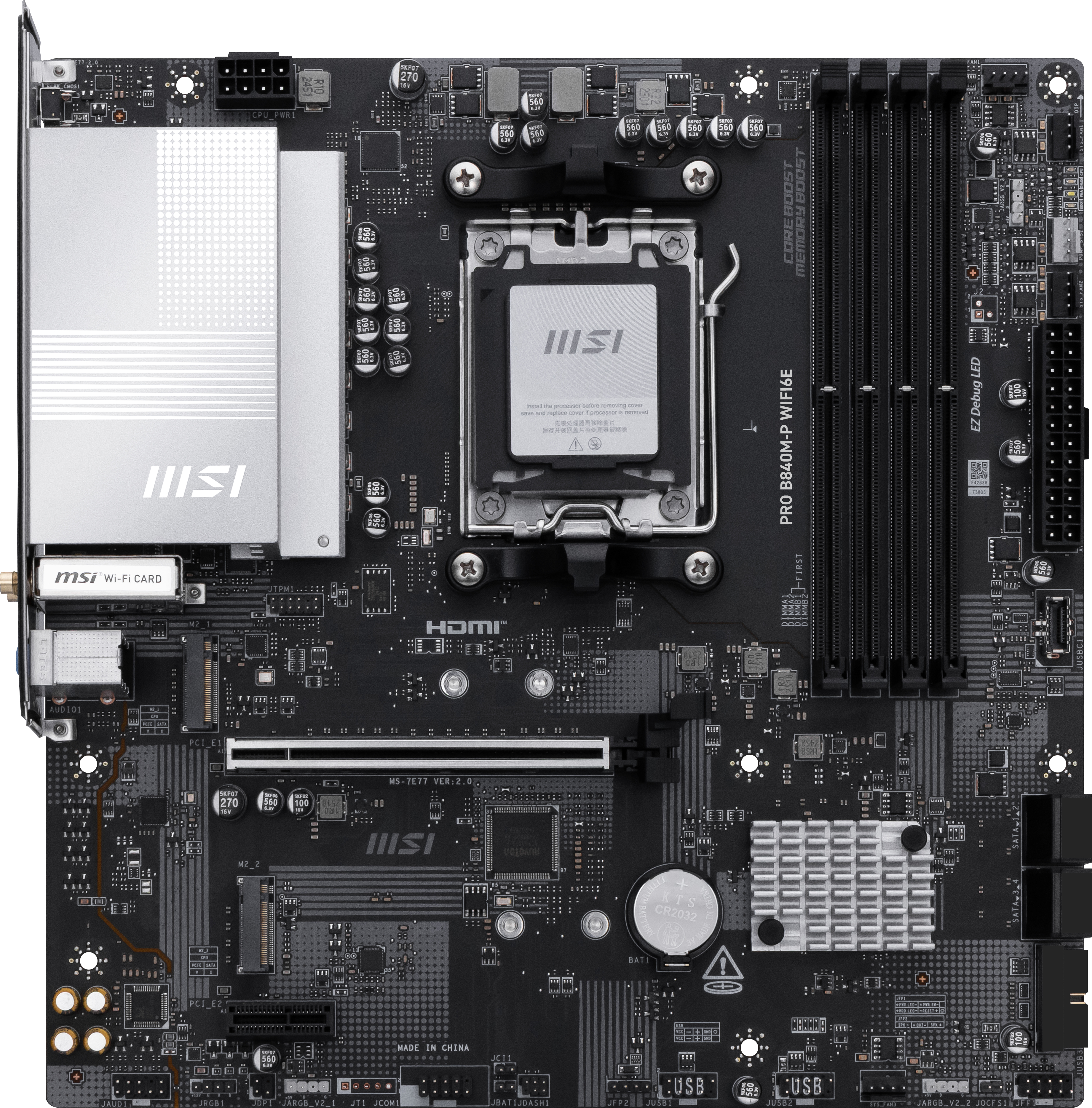 MSI PRO B840M-P WIFI6E