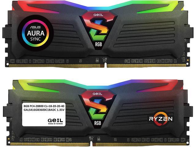 GeIL GeIL 16GB (2 x 8GB) 288-Pin DDR4 SDRAM DDR4 3600 (PC4 28800) Desktop Memory Model GALS416GB3600C18ADC 16 GB