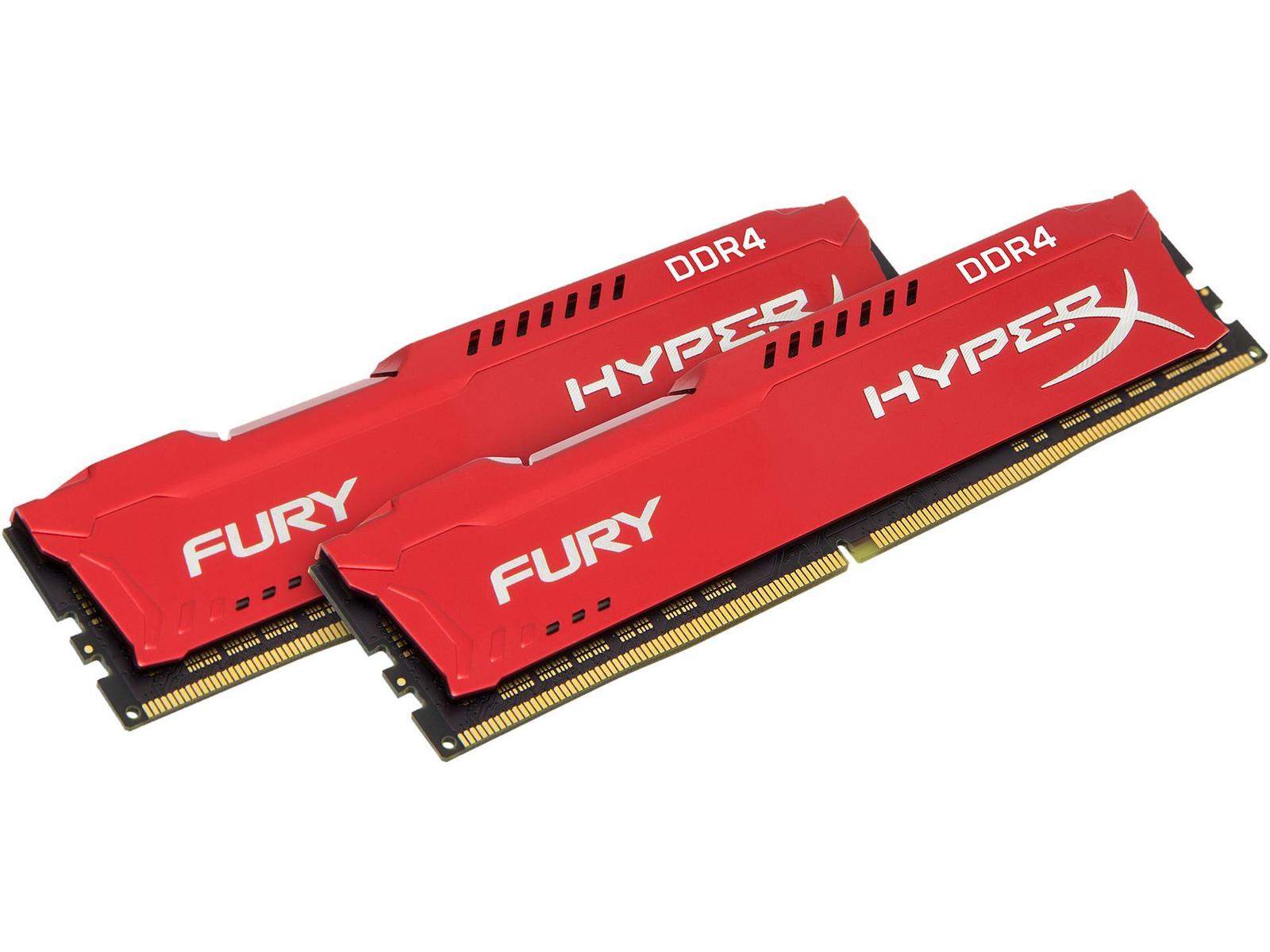 Kingston Kingston Fury Red 16GB (2x8GB) DDR4 PC4-21300C16 2666MHz Dual Channel Kit (HX426C16FR2K2/16) 16 GB