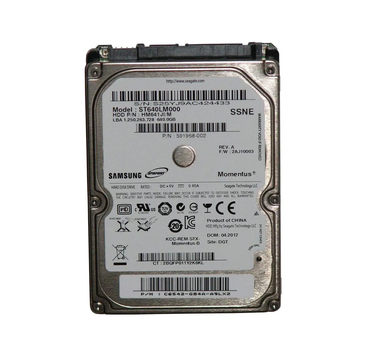 Seagate ST640LM000